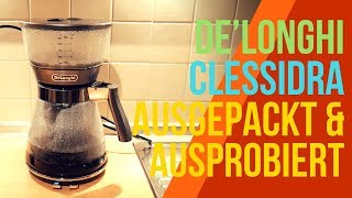 DELONGHI CLESSIDRA KAFFEEMASCHINE  ERFAHRUNGSBERICHT DEUTSCH [upl. by Anaidni114]