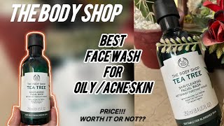 The Body Shop Tea Tree Facial Wash face washcleanser for acne prone skin [upl. by Hau]