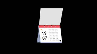 Calendar animation in adobe after effects [upl. by Zetrok]