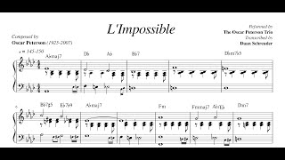 The Oscar Peterson Trio  LImpossible Piano Transcription [upl. by Adaiha]