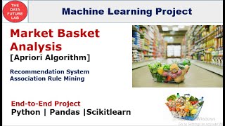 Machine Learning Project  Market Basket Analysis  Association Rule Mining Apriori Algorithm [upl. by Nerek]