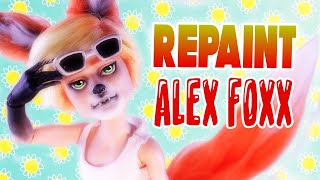 Doll RePaint Alex Foxx the summer fox TheDivusSeries [upl. by Salisbury]