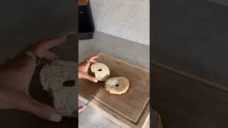 BREAKFAST BAGEL 🥯🫶🏻 breakfastbagel healthybreakfast easyrecipe breakfastideas trending ng [upl. by Jeanne]