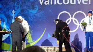 Neuner GOLD Medal Plaza Vancouver 2010 Biathlon [upl. by Grissel]