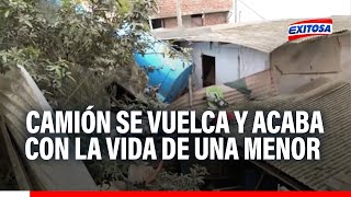 🔴🔵VMT Niña pierde la vida en su vivienda tras volcadura de camión cisterna [upl. by Lipp788]