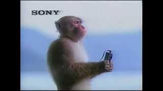 Vintage Old 1980s Sony Walkman Monkey Commercial [upl. by Alexander]