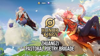 New Skin Zhuangzi  Pastoral Poetry Brigade  China Server  Honor Of Kings Indonesia [upl. by Dre181]