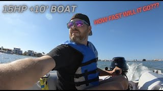 West Marine RIB 310 Top Speed Test With A 15HP Motor Unboxing  Review [upl. by Lednew883]