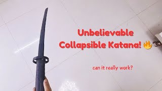 quotUnbelievable Collapsible Katana 🔥 Can It Really Work Watch It in Actionquot [upl. by Quince]