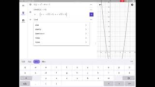 GeoGebra CAS Gleichungen lösen [upl. by Dovev45]