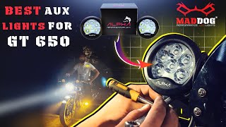 The Best Upgrade Supercharge Your Ride with 130W Auxiliary Lights  Maddog Alpha Lights  GT 650 [upl. by Shurwood]