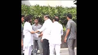 PawanKalyan hugs Botsa Near AP Assembly [upl. by Okemak]