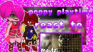 poppy playtime react to FNAF song poppy playtime x Gacha enjoy the video [upl. by Ahsinal]