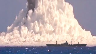 10 Underwater Nuclear Test Caught On Camera [upl. by Palua]