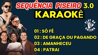 KARAOKÊ SEQUÊNCIA PISEIRO 30 AS MELHORES DO MOMENTO playback com letra [upl. by Orgel348]