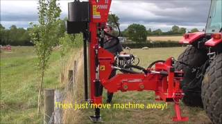 PROTECH P200S TELE Post Driver with Rockpike amp Hydraulic Leg Ultimate farmers Knocker [upl. by Parke]