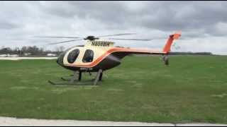 Bering Air MD500E Helicopter visits the Poplar Grove Airport [upl. by Iak124]