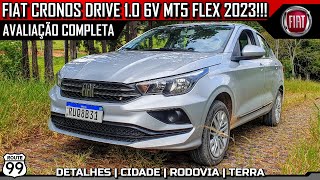 FIAT CRONOS DRIVE 10 6V FLEX MT5 2023  AVALIAÇÃO COMPLETA [upl. by Adnohsirk]