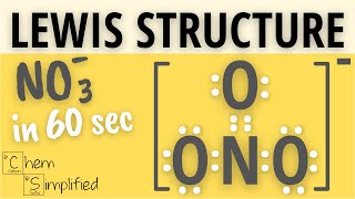 How to draw lewis structure of nitrate ion in 60s  Dr K [upl. by Mya245]