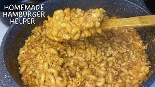 HOMEMADE HAMBURGER HELPER RECIPE  EASY DINNERS UNDER 10 [upl. by Shig]