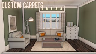 How to make CUSTOM CARPETS and FLOORS with NO TRANSFORM GAMEPASS  ROBLOX BLOXBURG read description [upl. by Lemrac]