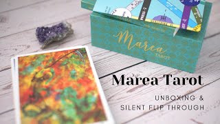 Marea Tarot  unboxing amp silent flip through [upl. by Nimrak104]