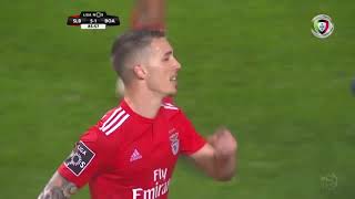 Goal  Golo Grimaldo Benfica 51 Boavista Liga 1819 19 [upl. by Zebe993]