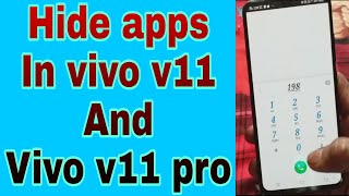 How to hide apps in vivo v11 pro and vivo v11 [upl. by Alisun]