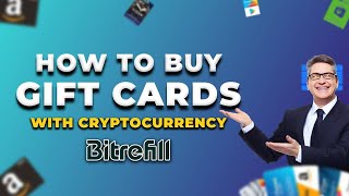 bitrefillhow to buy gift card with cryptocurrency live on crypto buy gift card on bitrefill [upl. by Slerahc561]