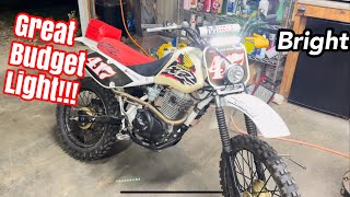 30 EBay LED Light Bar mounts Installed on XR100 pitbike [upl. by Wil353]