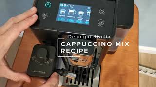 Delonghi Rivelia EXAM44055 Cappuccino Mix Recipe [upl. by Lidaa175]