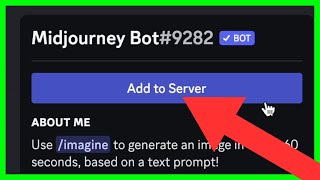 How to Add Midjourney Bot to Your Discord Server Invite Midjourney Bot [upl. by Akkin451]