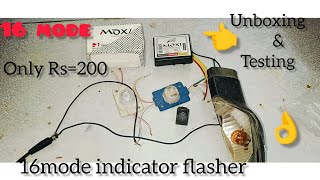 16 pattern indicator flasher 👌❤️‍🔥☑️  unboxing testing [upl. by Marigolde]