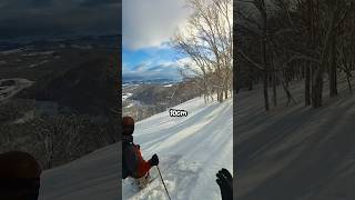 It just doesnt stop snowing here 🌨❄ skiing japan winter mountains snow snowboarding [upl. by Uol]