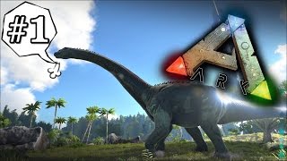 Ark Survival Evolved 1  คนบ้าบุกป่าไดโนเสาร์ FtOpzTv อัพใหม่ [upl. by Ayrolg]