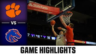 Clemson vs Boise State Game Highlights  202425 ACC Mens Basketball [upl. by Holsworth]