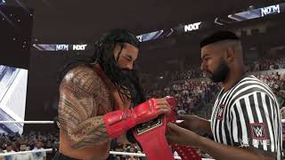 Ho hold Barren Extrem Rules Match on WWE The Biggest Boxing Muhammad Ali vs The OTC 2024 [upl. by Noxin79]