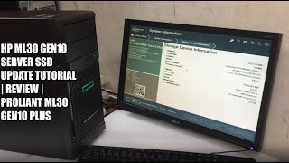 HP ML30 Gen10 server SSD update tutorial  HP ProLiant ML30 Gen10 Server Tower Review [upl. by Aidnyl]