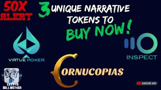 50X Altcoins to BUY Before 2024 Bull run Cornucopias COPI Virtue POKER VPP amp Inspect INSP [upl. by Noeht]