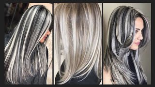 Gorgeous silver highlights hair ideas  Blonde silver hair highlights [upl. by Bowerman]