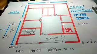 30×40 पूर्व मुखी घर का नक्शा वास्तु अनुसार  3040Makankanaksha  3040Housedesign ACHAGHAR [upl. by Yokoyama624]