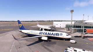 FS2020 PMDG 737800  Vol Ryanair  Nantes Atlantique LFRS ✈ Biarritz Pays Basque LFBZ [upl. by Vince]