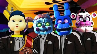 Doll squid game fnaf fnaf security breach freddy fazbear Coffin Dance Song Cover coffindance [upl. by Neelloj]