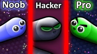 NOOB vs PRO vs HACKER in Slitherio 2 [upl. by Notwen]