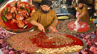 BIGGEST GIANT SIZE MUTTON TAWA FRY KALEJI MAKING  SPECIAL PESHAWARI SPICES TAWA FRIED LIVER RECIPE [upl. by Renelle]