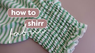 How to Sew Shirring  Janome X Tilly and the Buttons [upl. by Arahsit]