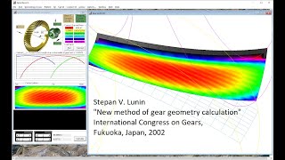 3d TCA program for 3d Gleason and Klingelnberg tooth geometry generated by spiralbevel Excel [upl. by Akerley]