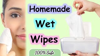 How To Make Wet Wipes For Face At Home  DIY Wet Wipes [upl. by Iain]