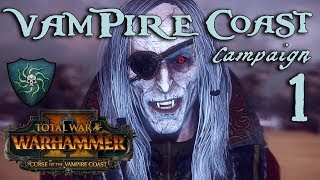 LUTHOR THE MAD Total War Warhammer 2  Vampire Coast Campaign  Luthor Harkon 1 [upl. by Asirak]