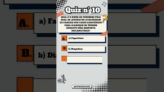 Quiz n°10 inflamação patologia [upl. by Llenram]